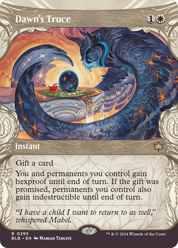Dawn's Truce (BLB-295) [Bloomburrow] (Showcase) (Borderless) MTG Single Wizards of the Coast