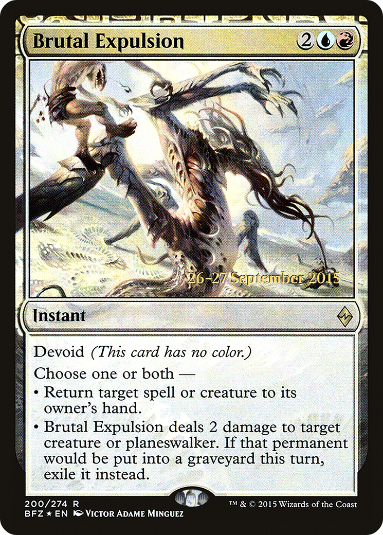 Brutal Expulsion (PRE-200) [Battle for Zendikar Promos] Foil MTG Single Wizards of the Coast