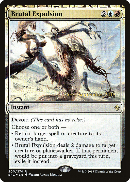 Brutal Expulsion (PRE-200) [Battle for Zendikar Promos] Foil MTG Single Wizards of the Coast