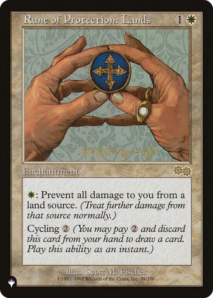 Rune of Protection: Lands (LIST-USG-39) [Mystery Booster] The List MTG Single Wizards of the Coast