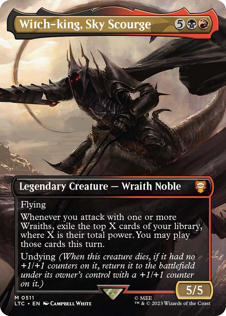 Witch-king, Sky Scourge (LTC-511) [Tales of Middle-earth Commander] (Borderless) MTG Single Wizards of the Coast