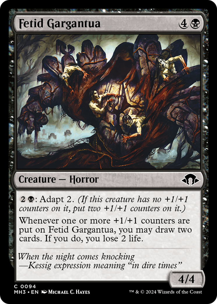Fetid Gargantua (MH3-094) [Modern Horizons 3] MTG Single Wizards of the Coast