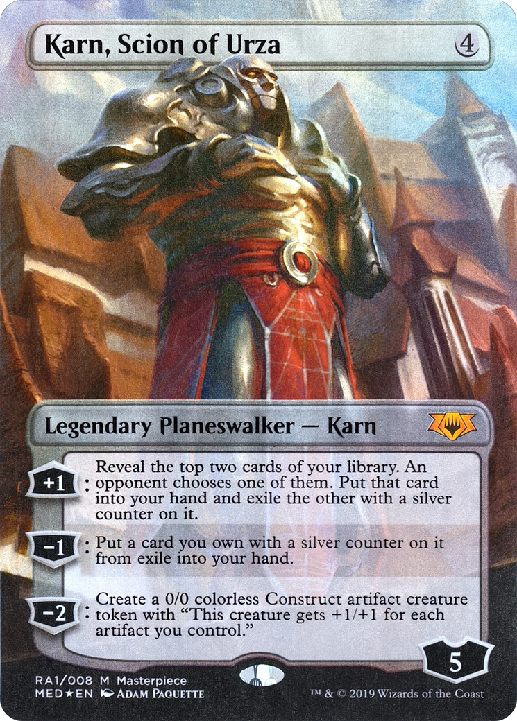 Karn, Scion of Urza (MED2-RA1) [Misc] Mythic Edition (Borderless) Foil MTG Single Wizards of the Coast