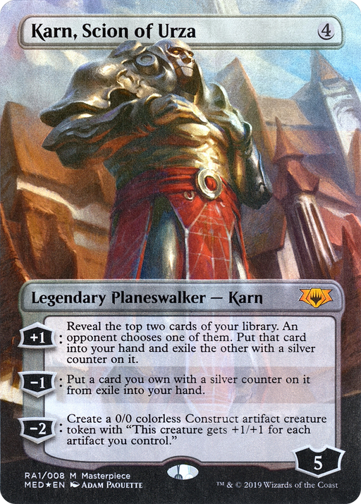 Karn, Scion of Urza (MED2-RA1) [Misc] Mythic Edition (Borderless) Foil MTG Single Wizards of the Coast