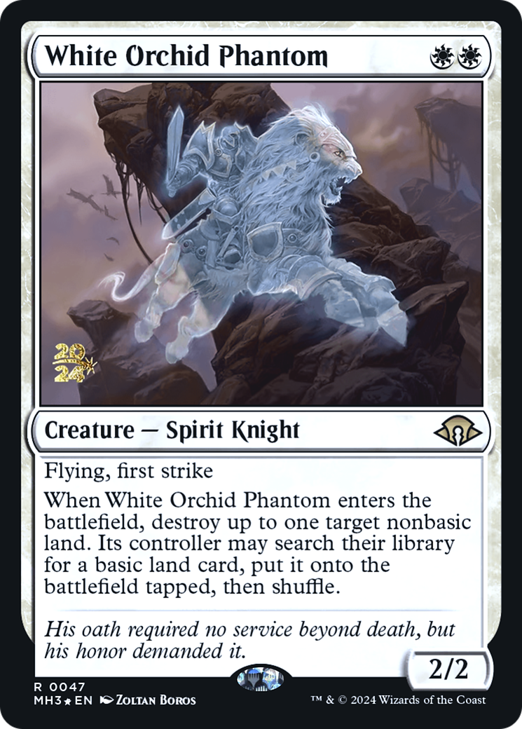 White Orchid Phantom (PRE-047) [Modern Horizons 3 Promos] Foil MTG Single Wizards of the Coast