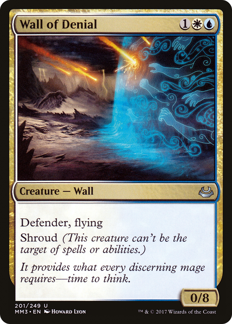Wall of Denial (MM3-201) [Modern Masters 2017] MTG Single Modern Masters 2017