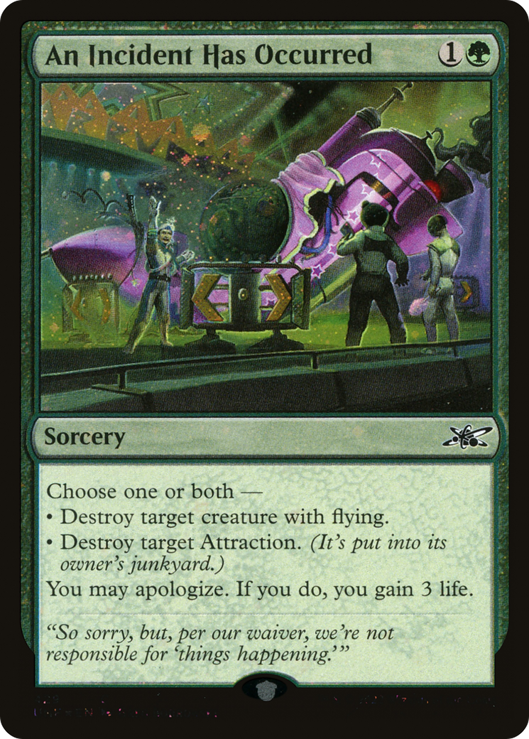 An Incident Has Occurred (Galaxy Foil) (UNF-429) [Unfinity] Foil MTG Single Wizards of the Coast