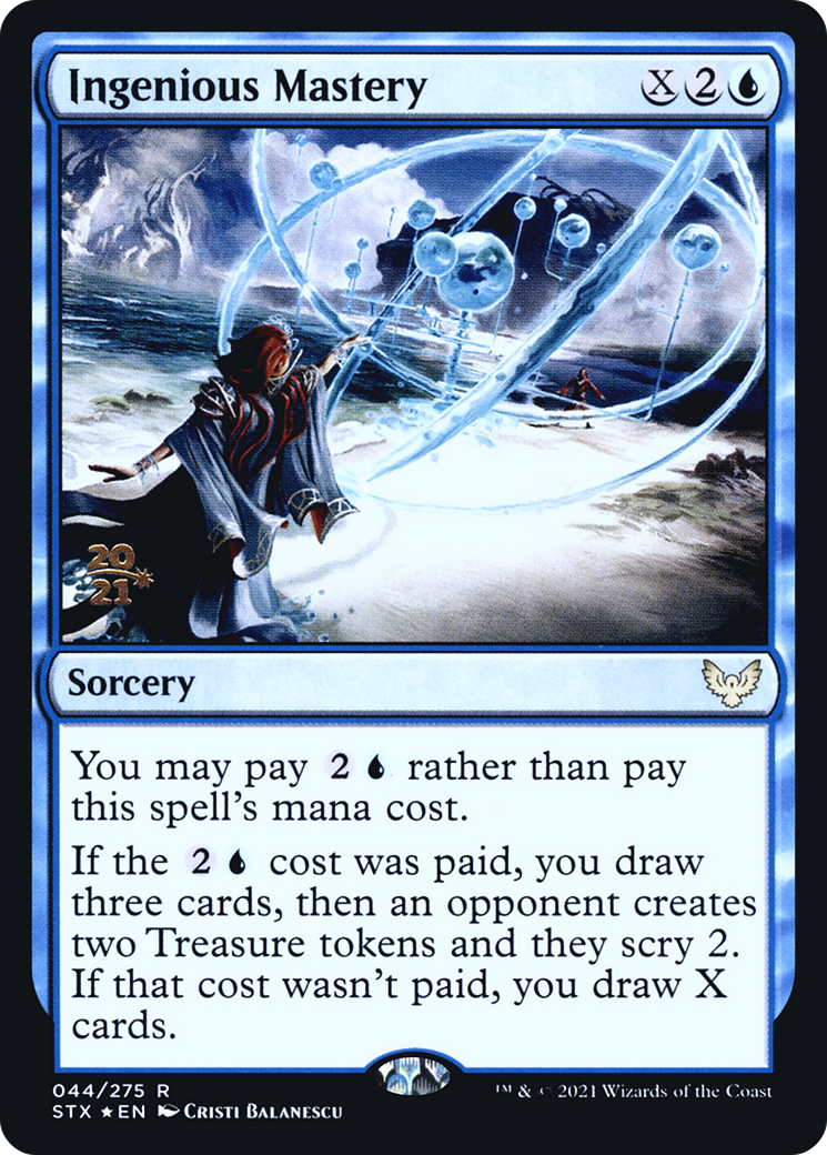 Ingenious Mastery (PRE-044) [Strixhaven: School of Mages Promos] Foil MTG Single Wizards of the Coast