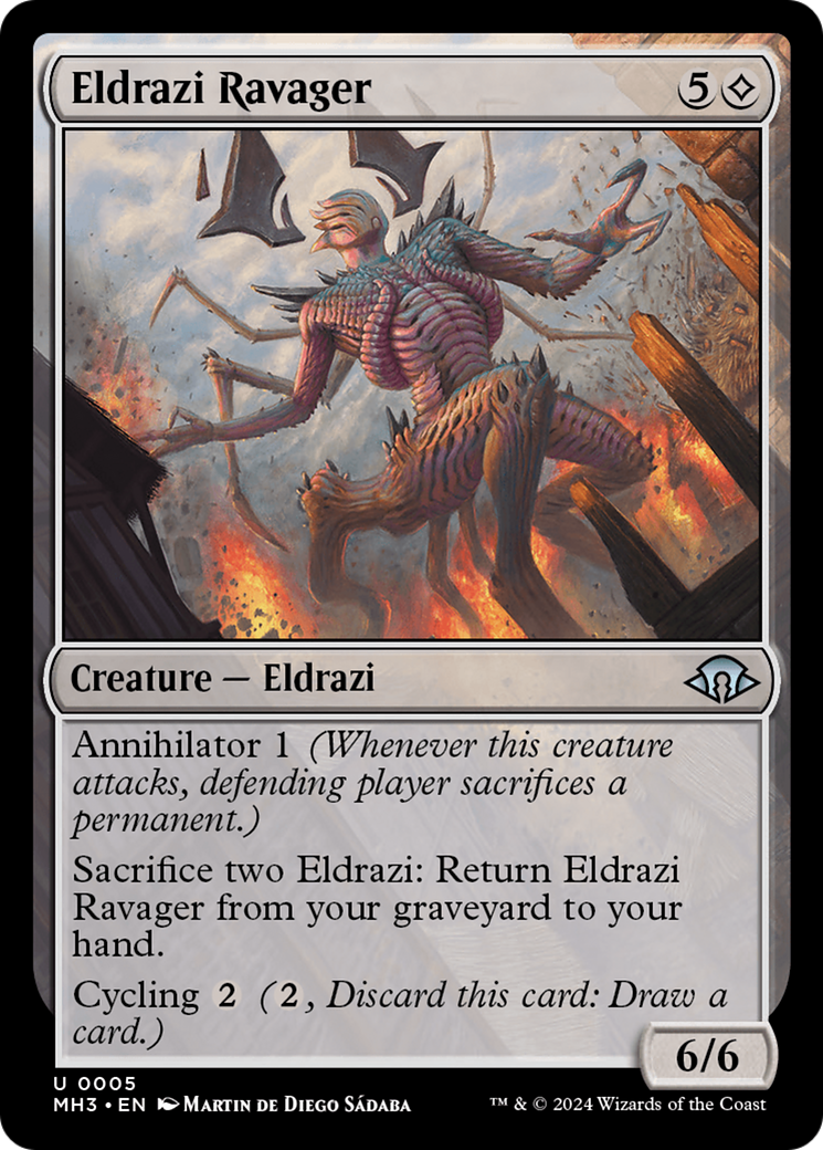 Eldrazi Ravager (MH3-005) [Modern Horizons 3] Foil MTG Single Wizards of the Coast