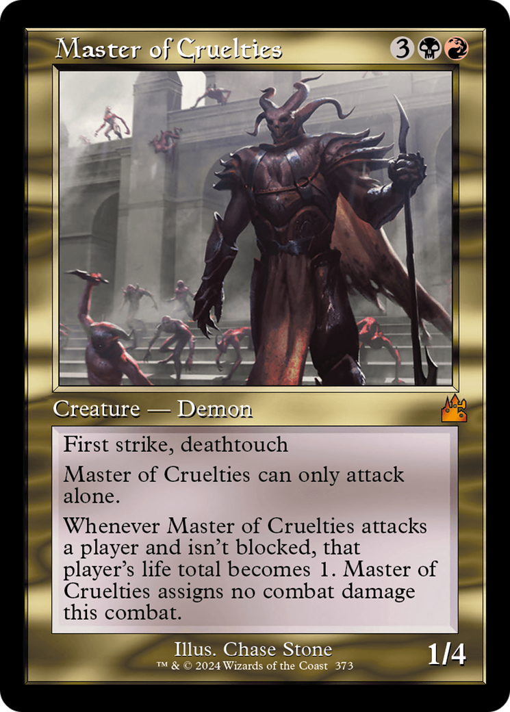 Master of Cruelties (RVR-373) [Ravnica Remastered] Foil MTG Single Wizards of the Coast