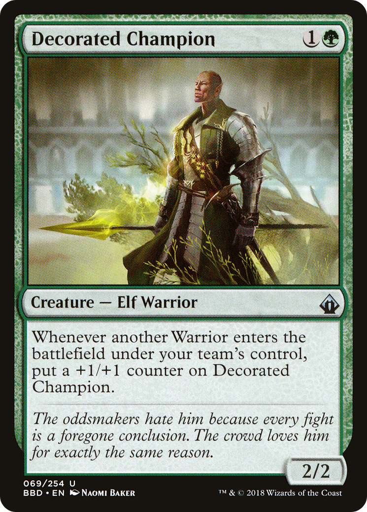 Decorated Champion (BBD-069) [Battlebond] MTG Single Wizards of the Coast