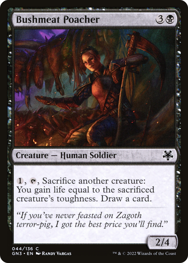 Bushmeat Poacher (GN3-044) [Misc] Game Night: Free-for-All MTG Single Wizards of the Coast
