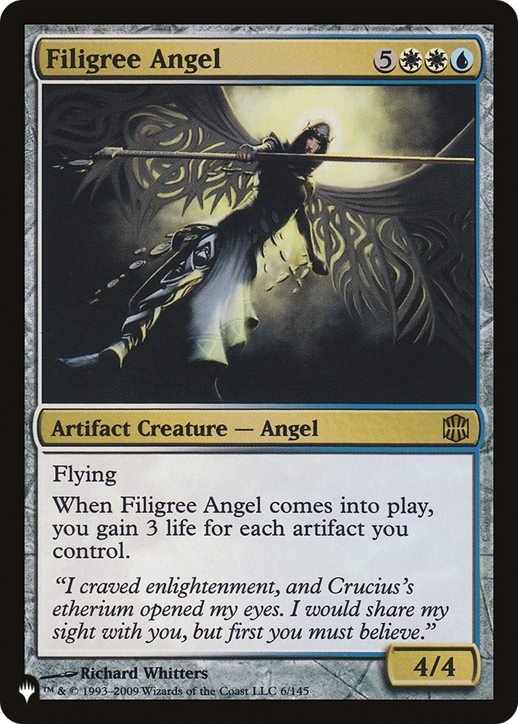 Filigree Angel (LIST-ARB-6) [Mystery Booster] The List MTG Single Wizards of the Coast
