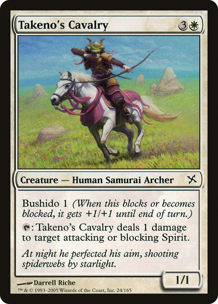Takeno's Cavalry (BOK-024) [Betrayers of Kamigawa] MTG Single Wizards of the Coast