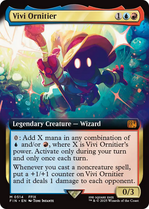 Vivi Ornitier (FIN-514) [FINAL FANTASY] (Extended Art) Foil MTG Single Wizards of the Coast
