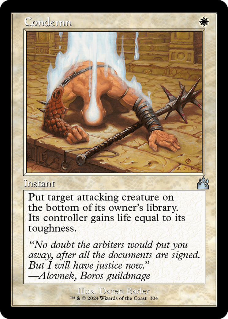 Condemn (RVR-304) [Ravnica Remastered] MTG Single Wizards of the Coast
