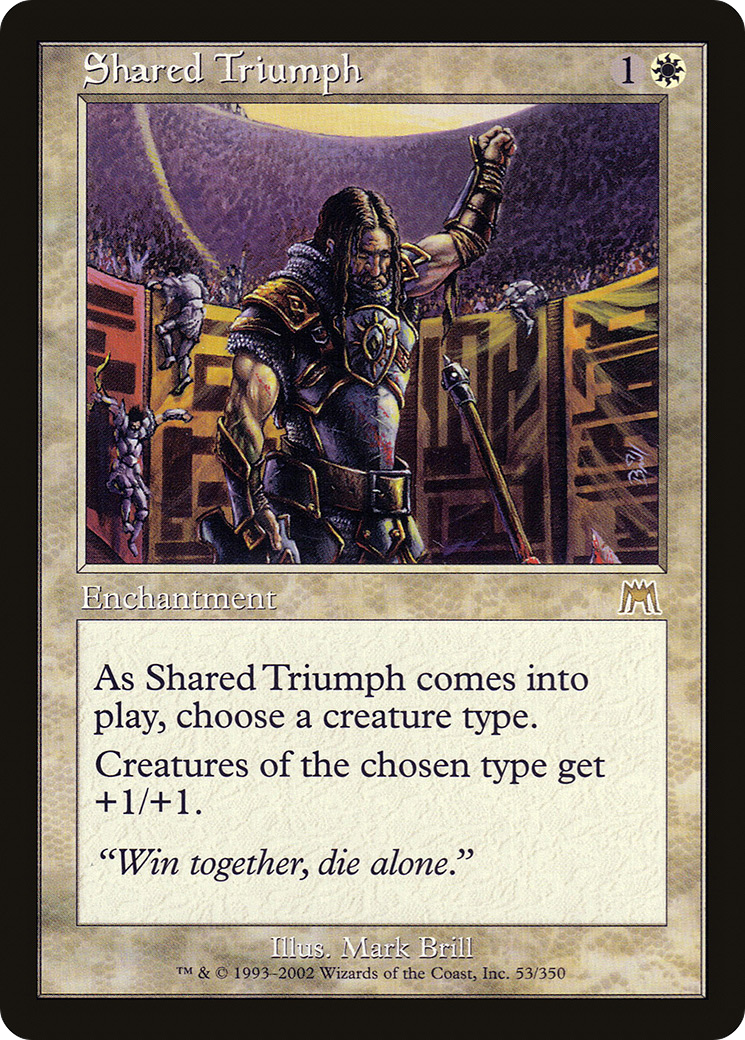 Shared Triumph (ONS-053) [Onslaught] Foil MTG Single Wizards of the Coast