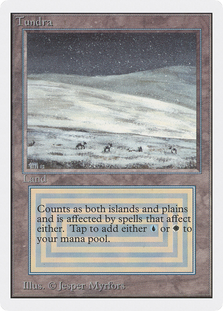 Tundra (2ED-285) [Oldschool] Unlimited Edition MTG Single Wizards of the Coast