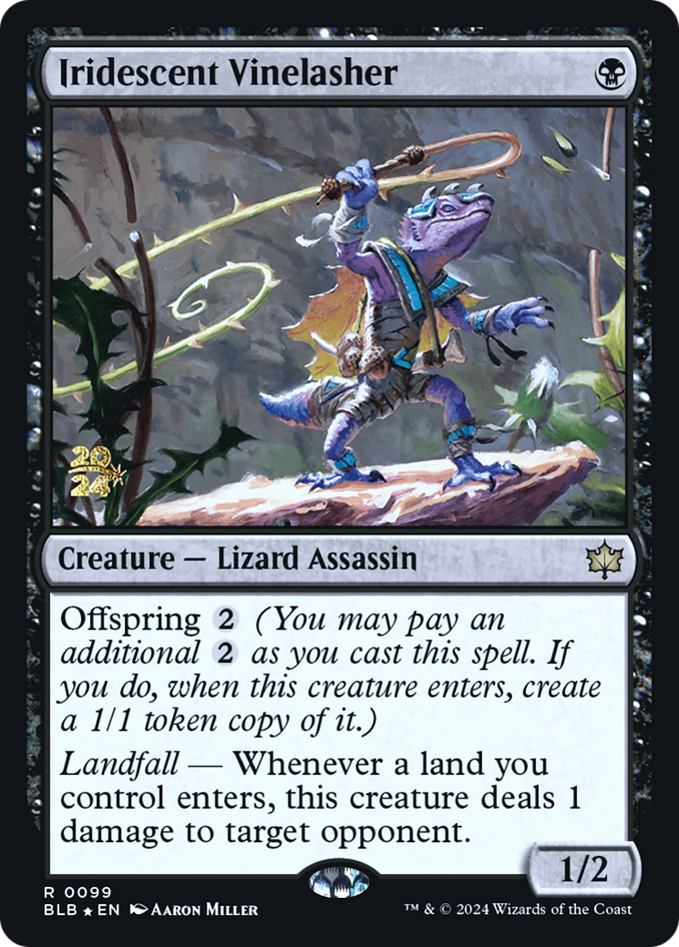Iridescent Vinelasher (PRE-099) [Bloomburrow Promos] Foil MTG Single Wizards of the Coast