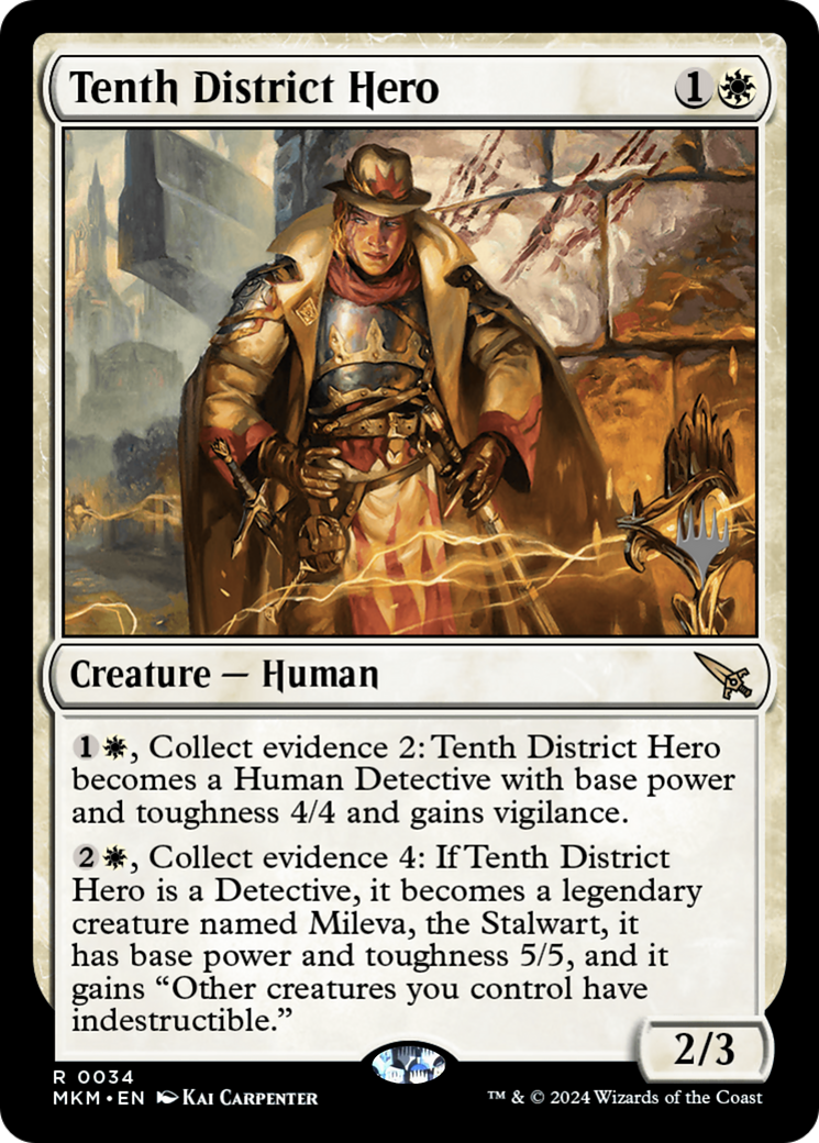 Tenth District Hero (PPMKM-034) [Murders at Karlov Manor Promos] MTG Single Wizards of the Coast
