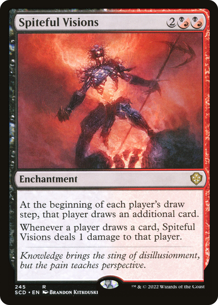 Spiteful Visions (SCD-245) [Starter Commander Decks] MTG Single Wizards of the Coast