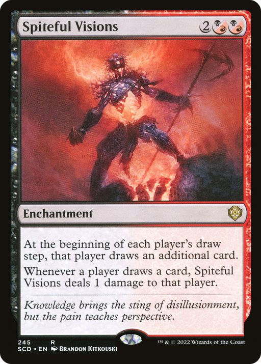 Spiteful Visions (SCD-245) [Starter Commander Decks] MTG Single Wizards of the Coast