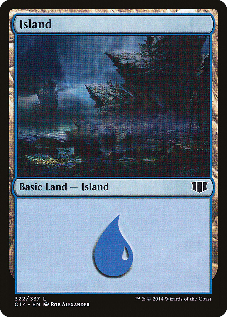 Island (322) (C14-322) [Commander 2014] MTG Single Wizards of the Coast
