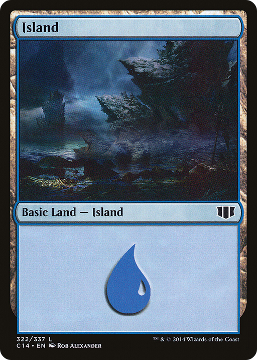 Island (322) (C14-322) [Commander 2014] MTG Single Wizards of the Coast