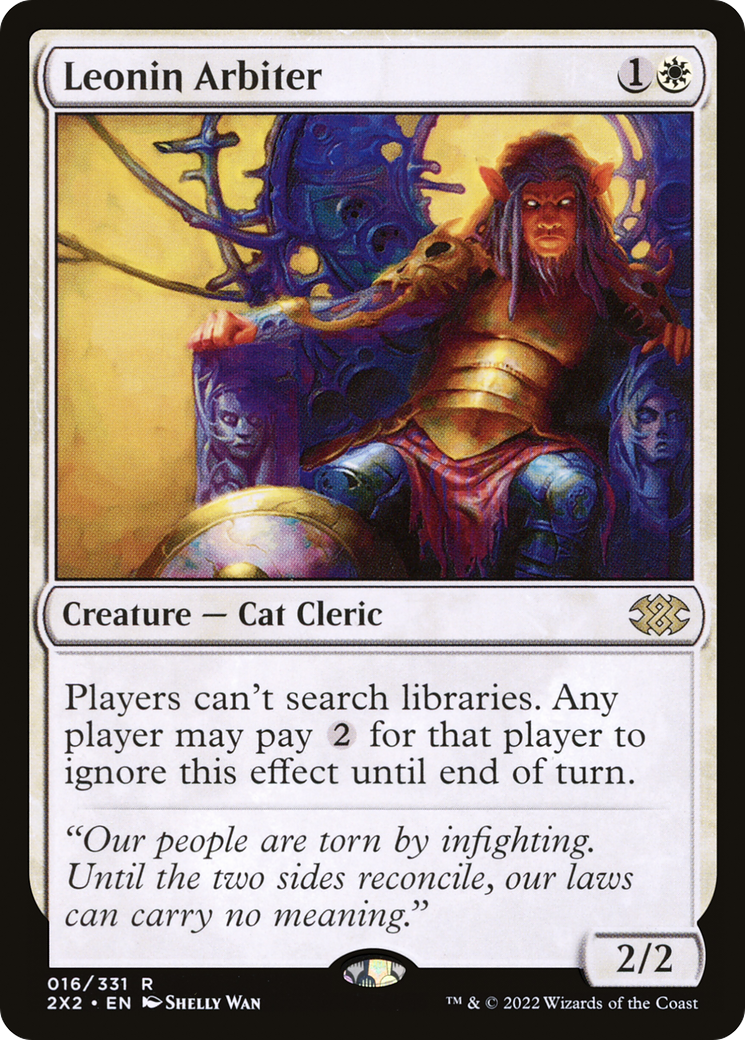 Leonin Arbiter (2X2-016) [Double Masters 2022] MTG Single Wizards of the Coast