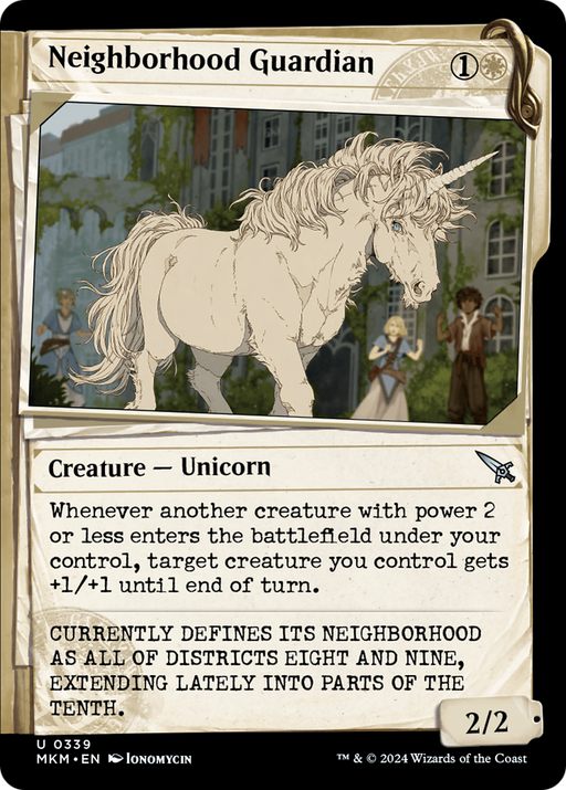 Neighborhood Guardian (MKM-339) [Murders at Karlov Manor] (Showcase) MTG Single Murders at Karlov Manor