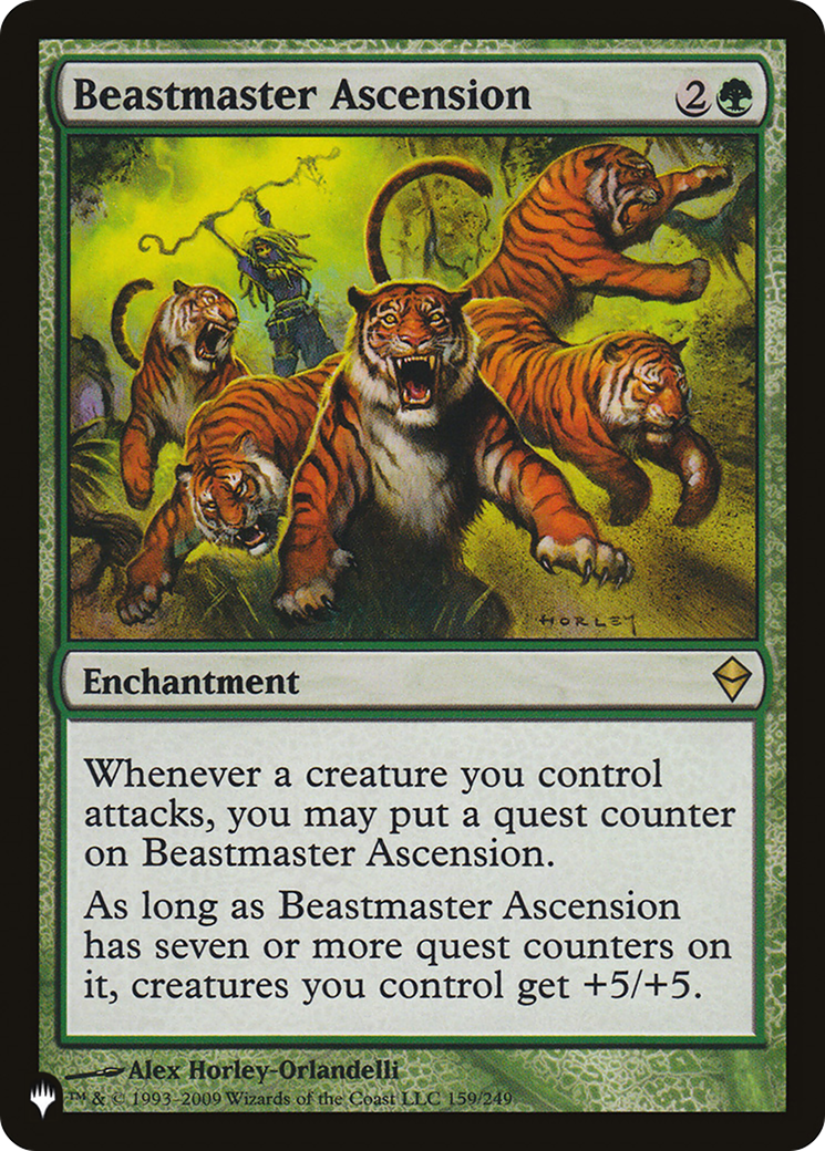 Beastmaster Ascension (ZEN) (LIST-159/249) [Mystery Booster] The List MTG Single Wizards of the Coast