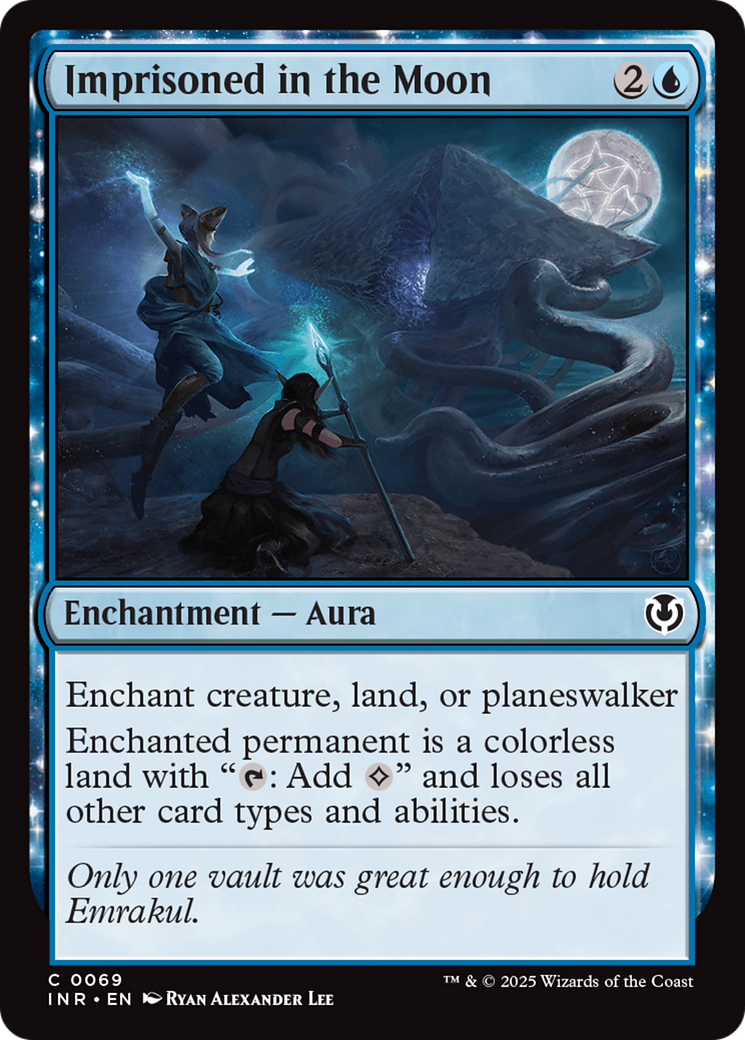 Imprisoned in the Moon (INR-069) [Innistrad Remastered] Foil MTG Single Wizards of the Coast
