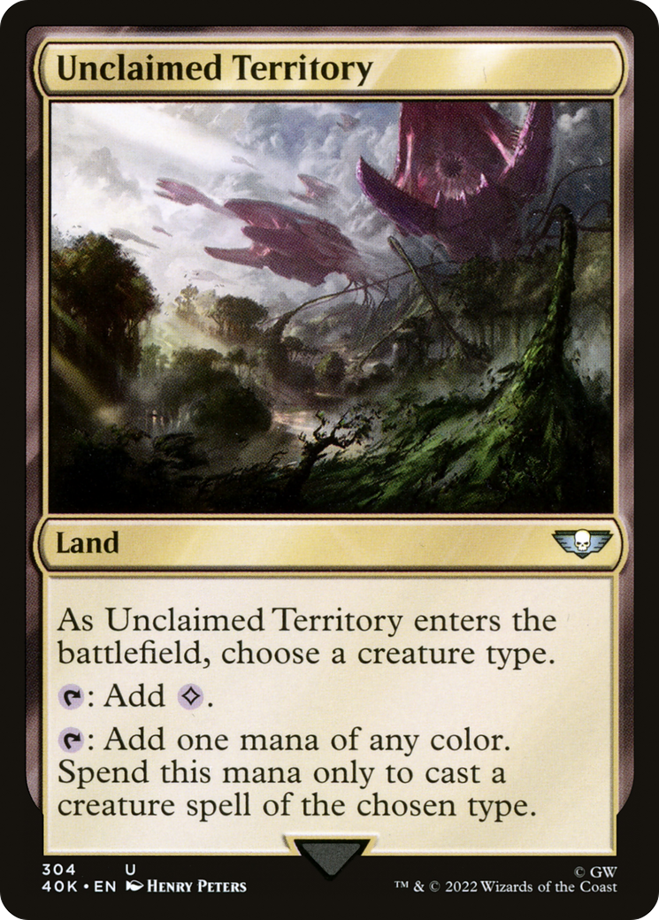 Unclaimed Territory (40K-304) [Warhammer 40,000 Commander] MTG Single Wizards of the Coast