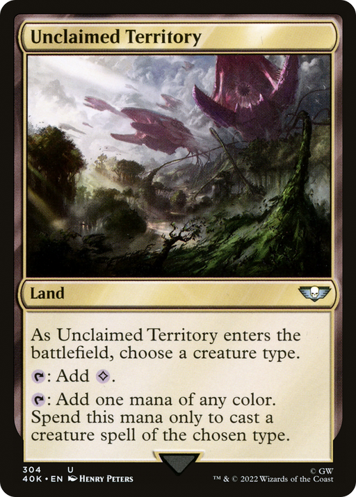Unclaimed Territory (40K-304) [Warhammer 40,000 Commander] MTG Single Wizards of the Coast