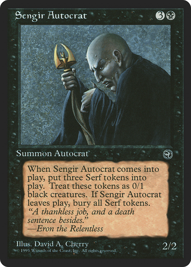 Sengir Autocrat (HML-056) [Homelands] MTG Single Wizards of the Coast