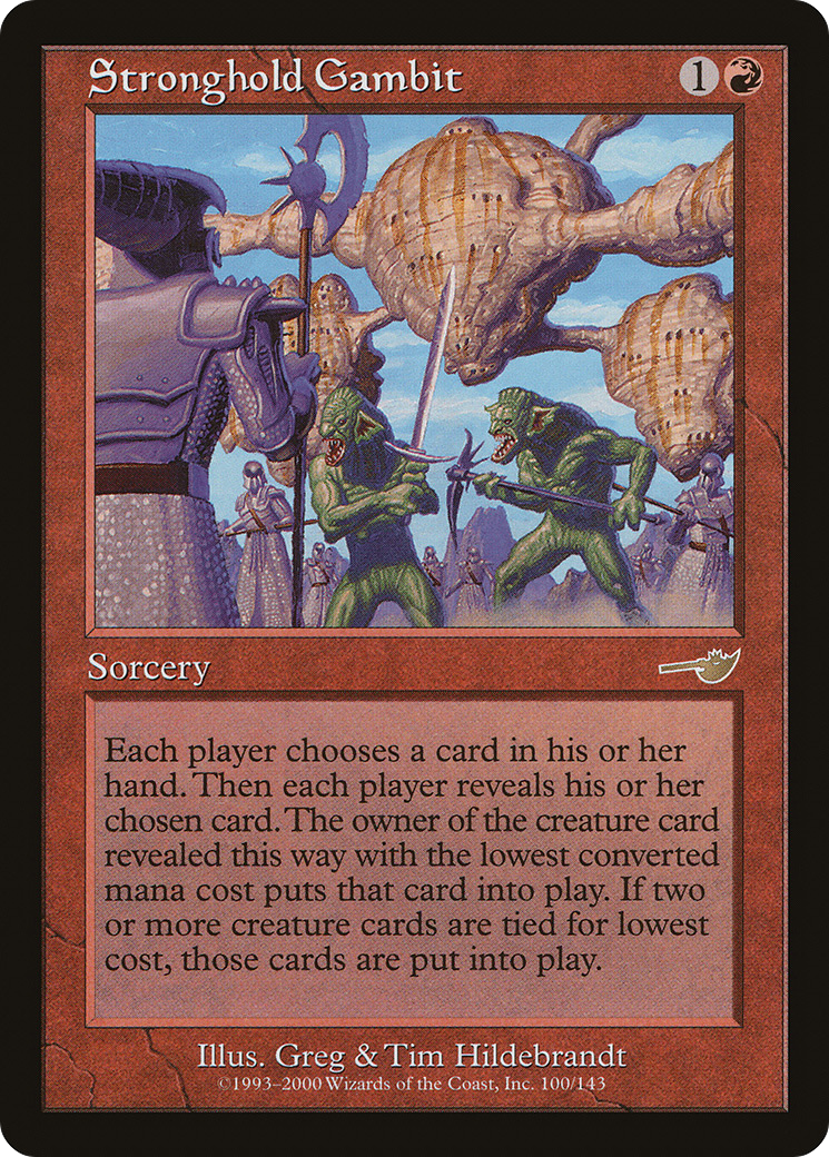 Stronghold Gambit (NMS-100) [Nemesis] Foil MTG Single Wizards of the Coast