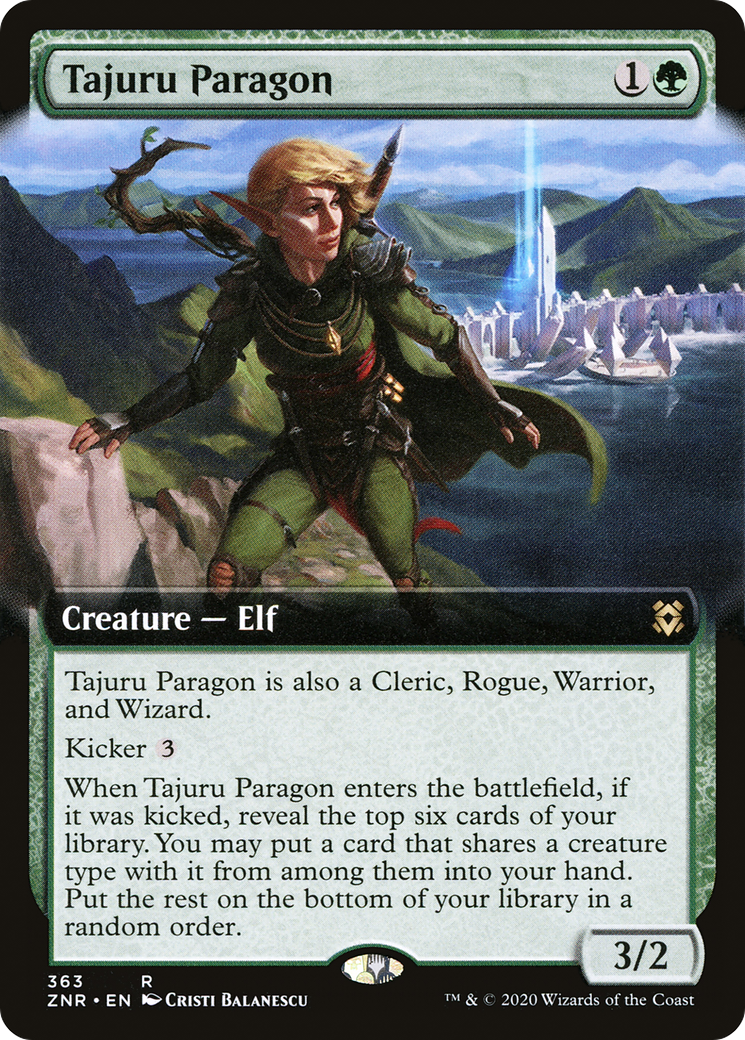 Tajuru Paragon (ZNR-363) [Zendikar Rising] (Extended Art) MTG Single Wizards of the Coast