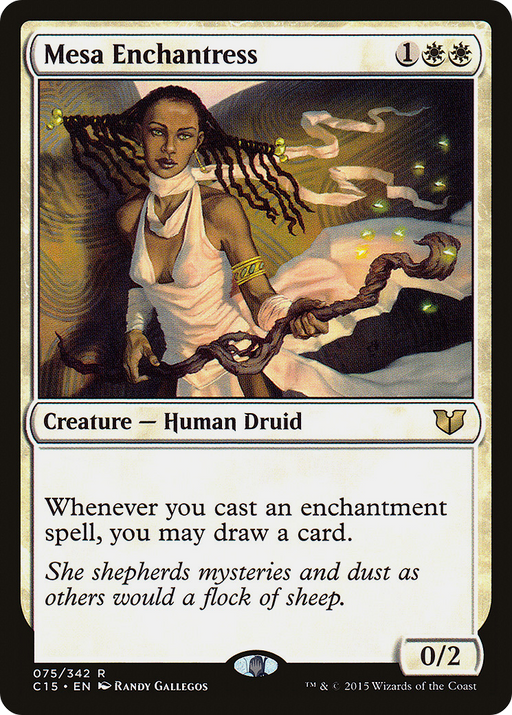 Mesa Enchantress (C15-075) [Commander 2015] MTG Single Wizards of the Coast