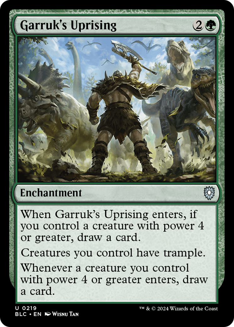 Garruk's Uprising (BLC-219) [Bloomburrow Commander] MTG Single Wizards of the Coast