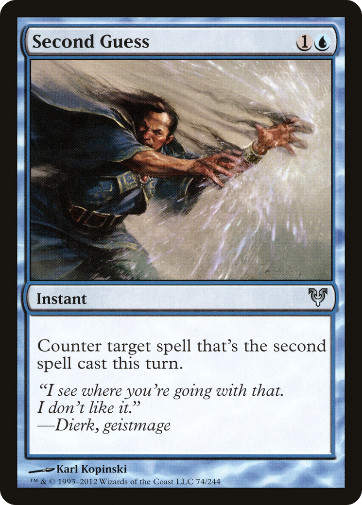 Second Guess (AVR-074) [Avacyn Restored] Foil MTG Single Wizards of the Coast