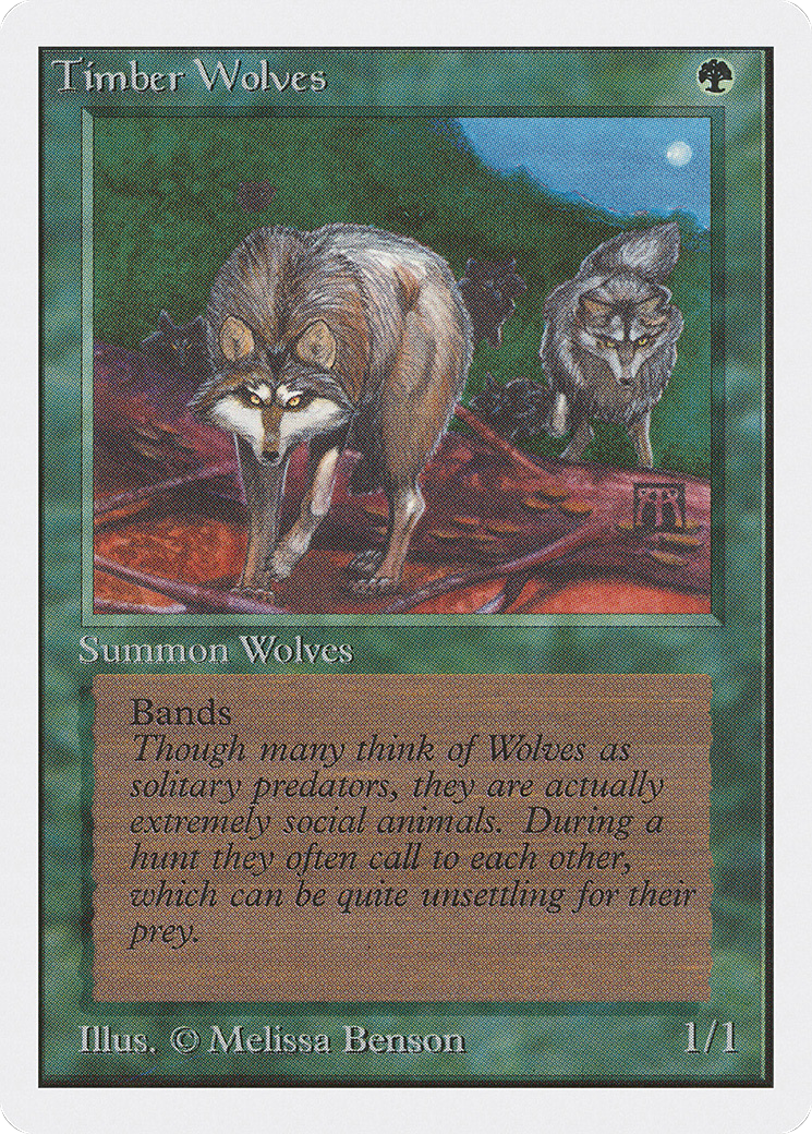 Timber Wolves (2ED-) [Oldschool] Unlimited Edition MTG Single Wizards of the Coast