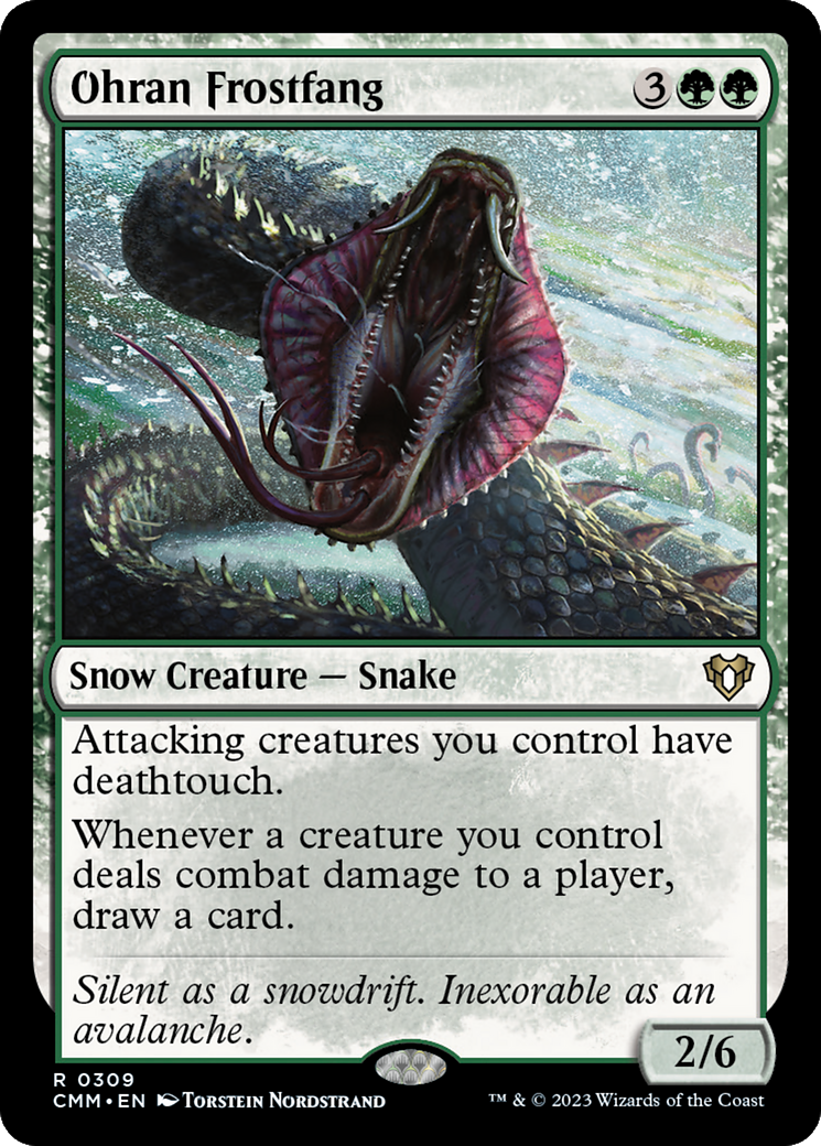 Ohran Frostfang (CMM-309) [Commander Masters] Foil MTG Single Wizards of the Coast