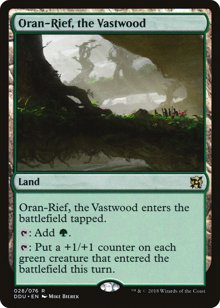 Oran-Rief, the Vastwood (DDU-028) [Misc] Duel Decks: Elves vs. Inventors MTG Single Wizards of the Coast
