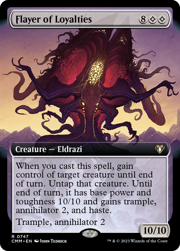 Flayer of Loyalties (CMM-747) [Commander Masters] (Extended Art) MTG Single Wizards of the Coast