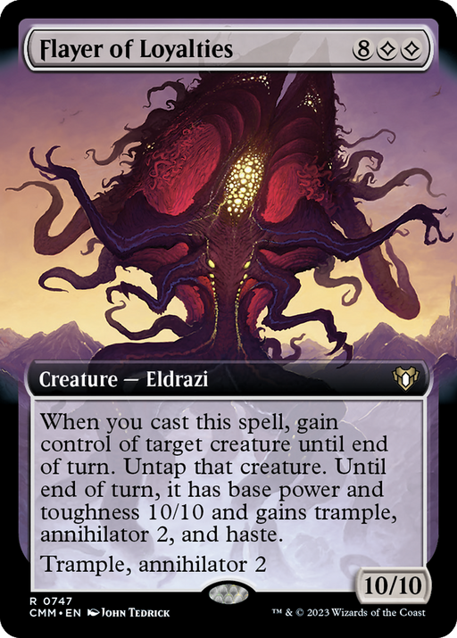 Flayer of Loyalties (CMM-747) [Commander Masters] (Extended Art) MTG Single Wizards of the Coast