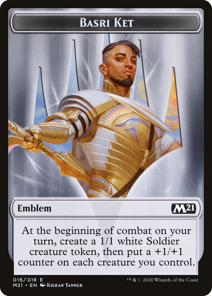 Basri Ket Emblem (TM21-016) [Tokens] Core Set 2021 Tokens Foil MTG Single Wizards of the Coast