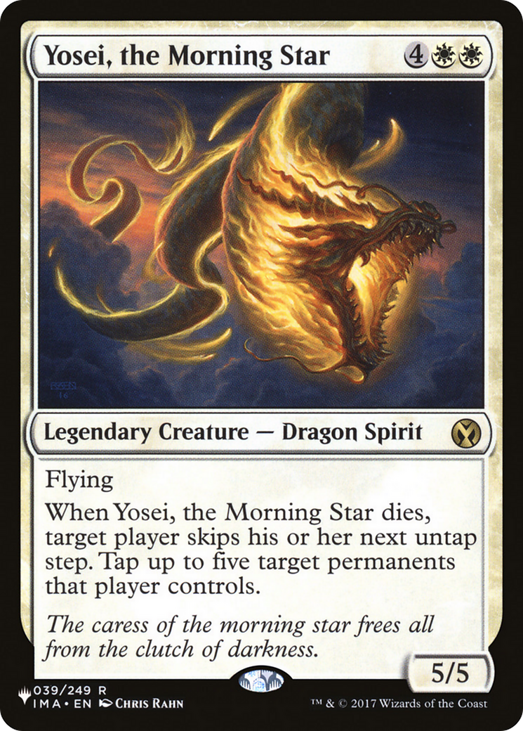 Yosei, the Morning Star (LIST-039/249) [Mystery Booster] The List MTG Single Wizards of the Coast