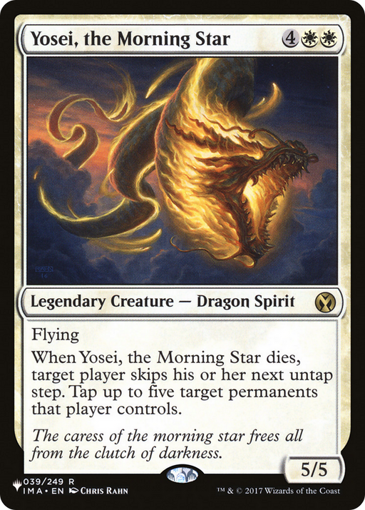 Yosei, the Morning Star (LIST-039/249) [Mystery Booster] The List MTG Single Wizards of the Coast
