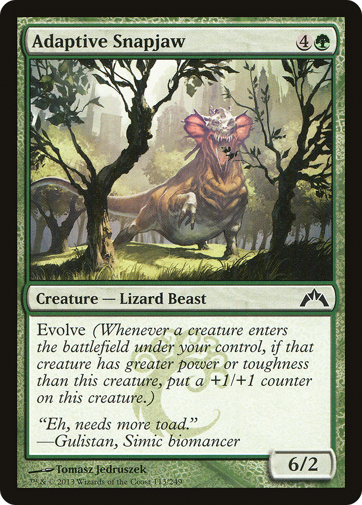 Adaptive Snapjaw (GTC-113) [Gatecrash] MTG Single Wizards of the Coast