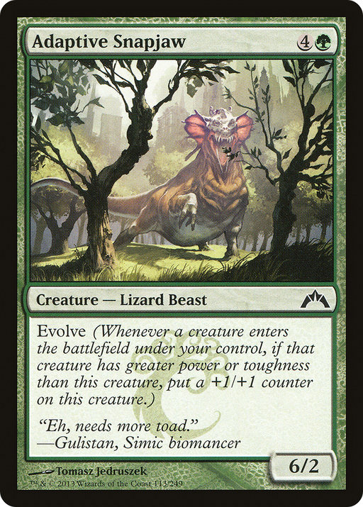 Adaptive Snapjaw (GTC-113) [Gatecrash] MTG Single Wizards of the Coast